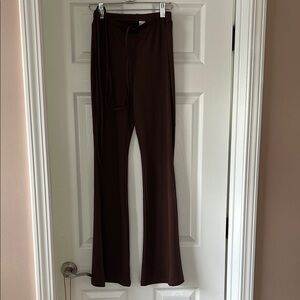 Divided Chocolate Brown Flare Pants